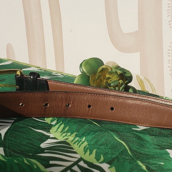 Lands' End Black With Solid Brass Belt size 40 USA - Picture 7 of 7